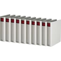 エコロジードッチ A4縦 50mm 灰 ライトグレー 1箱(10冊入) 8475ライ×10 パイプ式ファイル(両開き)(その他)