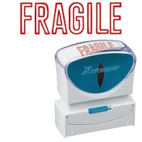 X2ビジネス キャップレスB型 赤 FRAGILE キャップレスタイプ 1個 X2−B−10102 浸透印 Xスタンパー