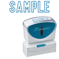 X2ビジネス キャップレスB型 藍 SAMPLE キャップレスタイプ 1個 X2−B−10023 浸透印 Xスタンパー