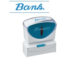 X2ビジネス キャップレスB型 藍 BANK キャップレスタイプ 1個 X2−B−13193 浸透印 Xスタンパー