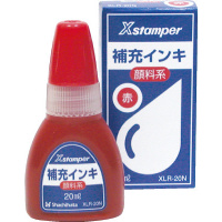 シヤチハタ Ｘスタンパー補充インキ 顔料系 赤 ２０ｍｌ ＸＬＲ