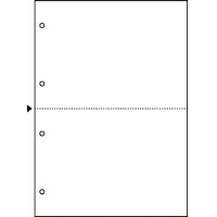 ヒサゴ マルチプリンタ帳票 Ａ４ 白紙３面６穴 白紙３面・６穴 白紙 １