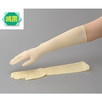 【公式】 アズワン ラテックスロング手袋(スーパーロング)γ線滅菌済 1 日用品