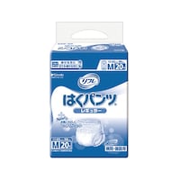 リフレ はくパンツ レギュラー(65ー90cm)1袋(20枚入) 519−004060−00 尿取りパッド・おむつ 介護用おむつ 1パック(20枚入)