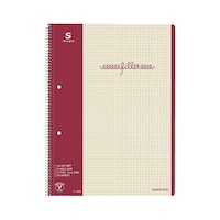 フィラーノート A4 5mm方眼罫 40枚 1冊 ス−15SN