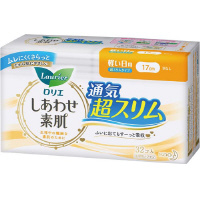 花王 ロリエしあわせ素肌超スリム軽い日羽なし 高さ１０４×長底辺