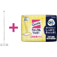 花王 クイックルワイパー 本体＋立体吸着ドライシートセット