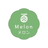 食品表示ラベル シール メロン 本体−縦26mm×横26mm 1冊(150枚) 41−10104 POPシール