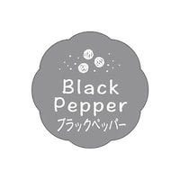 食品表示ラベル シール ブラックペッパー 本体−縦26mm×横26mm 1冊(150枚) 41−10128 POPシール