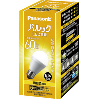 パナソニック ＬＥＤ一般形電球Ｅ２６ 広配光６０Ｗ 温白色 ５５