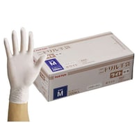 ニトリル手袋ライト粉無 M 白 H 1ケース(3000枚入) 00586528 使い捨て手袋(ニトリル)