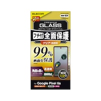 Google Pixel 6a ガラスフィルム フルカバーガラス PETフレーム 99%