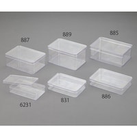 スチロール角型ケース(大型タイプ) 280×192×57mm 12個入 886 4−2276−03 小型容器(樹脂製) 1箱(12個)