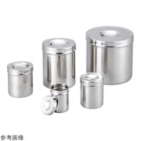 アズワン フタ付きステンレス缶 0．65L 90110 4
