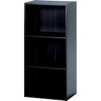 カラーボックス 可動棚3段 ブラウン