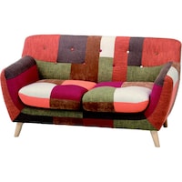 パッチワークソファ ラビスタ 2p オレンジ