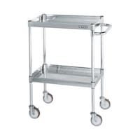 ステンレスCSパールワゴン耐荷重100kg 幅750奥行500高さ880mm 移動式 1台 CSP3−7582PNU(お客様組立て)