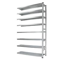 【送料込】メタルシステム 連結専用パーツ 幅1577高2500奥行450棚8段 イタリア製 簡単組立・工具不要のオープンラック 【メーカー直送/軒先渡し】