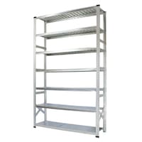 【送料込】メタルシステム幅1577高2500奥行450棚7段 イタリア製 簡単組立・工具不要のオープンラック 【メーカー直送/軒先渡し】