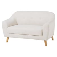 ソファ アイボリー 幅1250×奥行680×高さ730/600×座面高420/290mm【メーカー直送/軒先もしくは車上渡し】