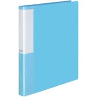 名刺ホルダーポジティ差替式 A4タテ 薄青 500名 ライトブルー 1 P3メイ−355LB 1冊