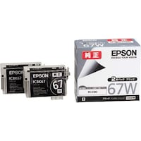 純正インクカートリッジブラックICBK67W メーカー純正インクカートリッジ 1パック(2個入) ICBK67W インクカートリッジ(エプソン EPSON)