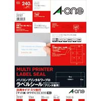 エーワン ＰＣ＆ワープロラベル 汎用ミリ改行 １２面 ２０枚