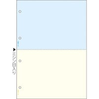 マルチプリンタ帳票 A4カラー2面4穴 カラー2面 1箱(2400枚入) FSC2011W プリンタ帳票マルチタイプ