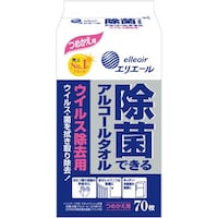 除菌できるアルコールタオルウイルス除去用詰替70枚