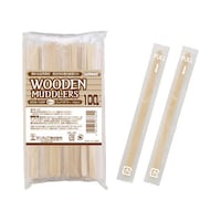 ウッドマドラー PP包装入 幅6×長さ140mm PP袋入 1セット(100本入×5) MDW−100P×5