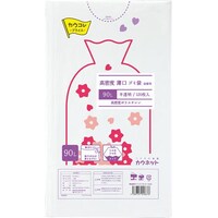 高密度薄口ゴミ袋 詰替用 90L 120枚×10