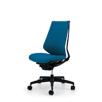 デュオラ クッション オフィスチェア 布張りタイプ 肘置きなし 脚強化ナイロン メーカー直送 1脚 CR−G3100E6KZT4−VN