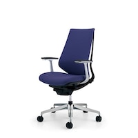 デュオラ クッション オフィスチェア 布張りタイプ 肘置きあり 脚アルミダイカスト(磨き仕上げ) メーカー直送 1脚 CR−GA3141E6KZ7E−VN