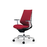 デュオラ クッション オフィスチェア 布張りタイプ 肘置きあり 脚アルミダイカスト(磨き仕上げ) メーカー直送 1脚 CR−GA3141E6KZA8−VN