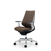 デュオラ クッション オフィスチェア 布張りタイプ 肘置きあり 脚アルミダイカスト(磨き仕上げ) メーカー直送 1脚 CR−GA3141E6KZM6−VN