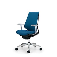 デュオラ クッション オフィスチェア 布張りタイプ 肘置きあり 脚アルミダイカスト(磨き仕上げ) メーカー直送 1脚 CR−GA3141E6KZT4−VN