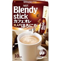 味の素ａｇｆ ブレンディスティックカフェオレ大人のほろにが１０本 カウネット