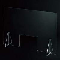 飛沫対策ガード アクリルスタンド 横型対面式