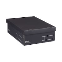 収納ボックス <NEOS> (Rハーフ)黒 ブラック レギュラーハーフ フタ付 フ−NE9832DX2 1パック(2冊入)