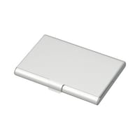 アルミカードケース(35枚収納) シルバー タテ64×ヨコ93×厚み10mm 名刺入れ CHA1057S 1枚
