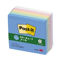 カラーキューブ パステル 75×75 パステルカラー5色 1冊 CP−33SE ふせん 通常粘着