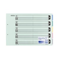 カラー仕切カード B4ヨコ 5山 シキ−69 1パック(10組入)