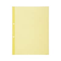クリヤーブック替紙 A4タテ 2穴 黄 ラ−690Y 1パック(10枚入)