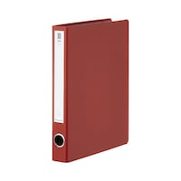 チューブファイル <NEOS> A4タテ 背幅45mm 赤 カーマインレッド パイプ式ファイル(両開き) フ−NE630R 1冊