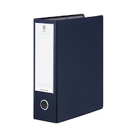 チューブファイル <NEOS> A4タテ 背幅95mm 紺 ネイビー パイプ式ファイル(両開き) フ−NE680DB 1冊