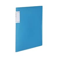 領収書&明細ファイル(固定式)ノビータ24P 青 ライトブルー  A4タテ  ラ−NVR510LB 1冊