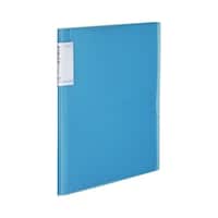 領収書&明細ファイル(固定式)ノビータ48P 青 ライトブルー  A4タテ  ラ−NVR520LB 1冊