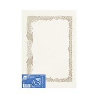 賞状用紙<OA対応>A3 <OA対応>A3 縦書> 縦書き用 うすいクリーム色 横型タテ書用 A3縦書き用(ヨコ型) 1パック(10枚入) カ−SJ113