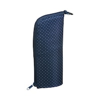 ペンケースネオクリッツネイビー(ドット)×ネイビー レギュラー スタンドタイプ 1個 F−VBF180−6 筆箱