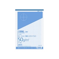 上質方眼紙B5 1mm目ブルー刷り40枚とじ 1冊 ホ−15N 用紙(その他)